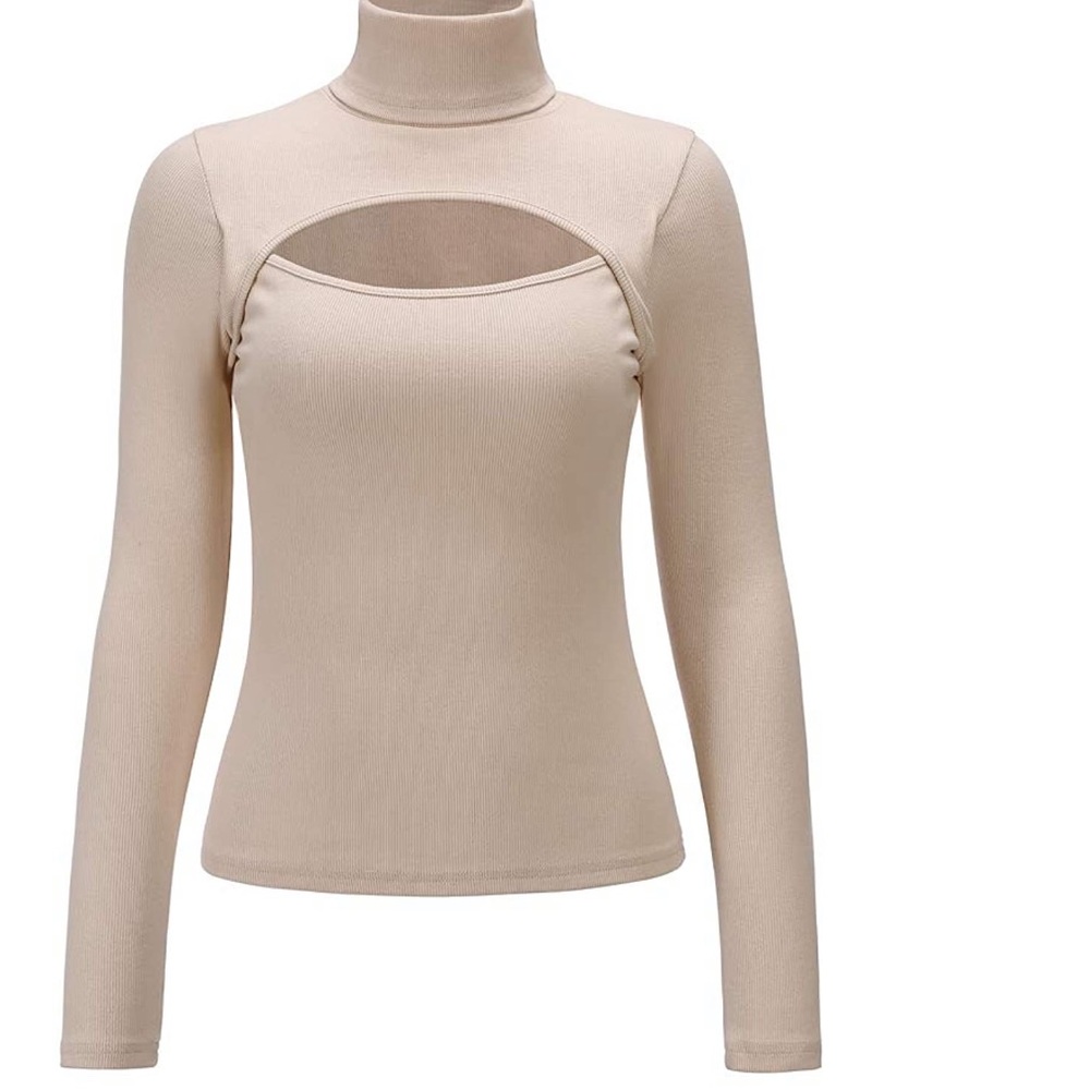 Pre Order Cutout Turtleneck Sweater